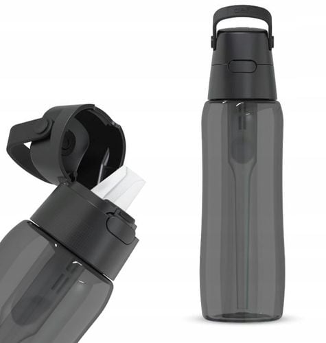 Butelka filtrująca Dafi SOLID 0,7 L Czarna barwiona FITMANIA na Arena.pl