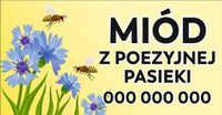 BANER REKLAMOWY projekt 200x100 cm MIÓD NATURALNY