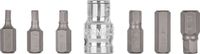 Geko zestaw bitów HEX H4-H12 7 szt. z adapterem 1/2" G10040
