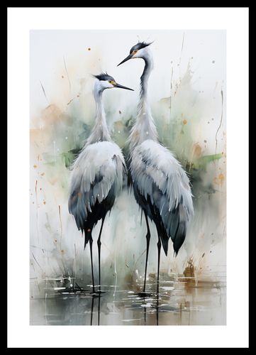 Plakat 30x45cm Tańczące Czaple na Arena.pl
