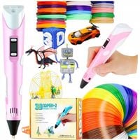 DŁUGOPIS 3D DLA DZIECI magiczny DRUKARKA 3D PEN RÓŻOWY + WKŁAD 9M