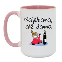 Duży Biało-Różowy 450 ml