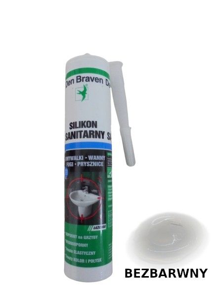 SILIKON SANITARNY TRANSPARENTNY 280ML zdjęcie 1