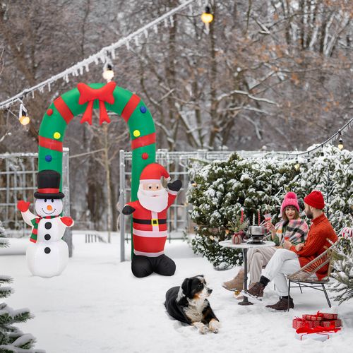 łuk świąteczny pompowany led mikołaj bałwan na Arena.pl