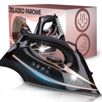 ŻELAZKO PAROWE 8w1 DUŻA MOC 3000W CERAMICZNA POWŁOKA ANTI-CALC ANTI-DRIP