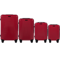 Zestaw 4 walizek Wings PC Sea Eagle RED