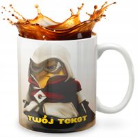 KUBEK 330ml GRAFIKA PREZENT ŚWIĘTA WZÓR - BAJKA MINIONKI + IMIĘ