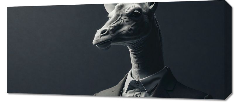 Obraz 90x40cm Żyrafa na Wyjściu zdjęcie 1