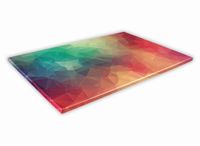 SZKLANA DESKA KUCHENNA 30x20 96a Geometria kolor