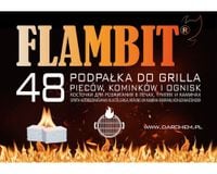 podpałka flambit 48- kostka do grilla biała