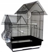 Klatka ZAMEK dla PTAKÓW PAPUGI PAPUG KANARKA PTAKA+KARMA