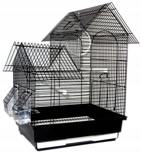 Klatka ZAMEK dla PTAKÓW PAPUGI PAPUG KANARKA PTAKA+KARMA na Arena.pl