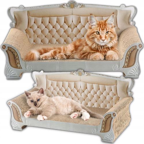 Drapak Tekturowy Dla Kota SOFA Legowisko Karton Kanapa Leżak 52cm na Arena.pl