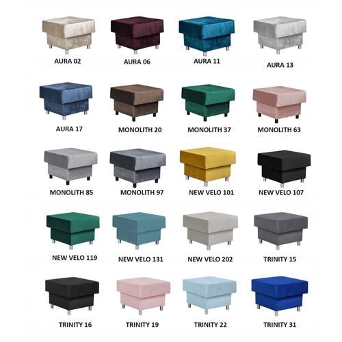 Duża pufa puf siedzisko  Alicja pojemnik bonell niebieski na Arena.pl