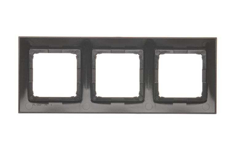 Simon54 Ramka na 3-moduły DR3/46 brązowy zdjęcie 2