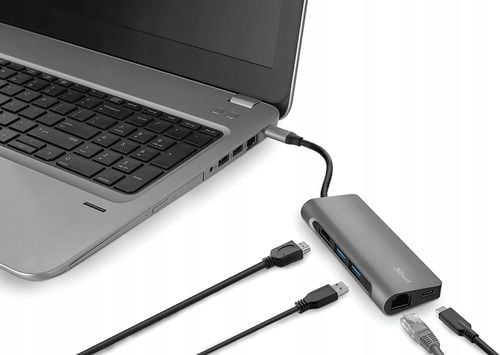 Hub Adapter 7w1 USB-C HDMI Ethernet USB-A Czytnik na Arena.pl