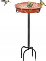Poidło ogrodowe dla ptaków, stojące, 72 cm, miska na wodę, mrozoodporna