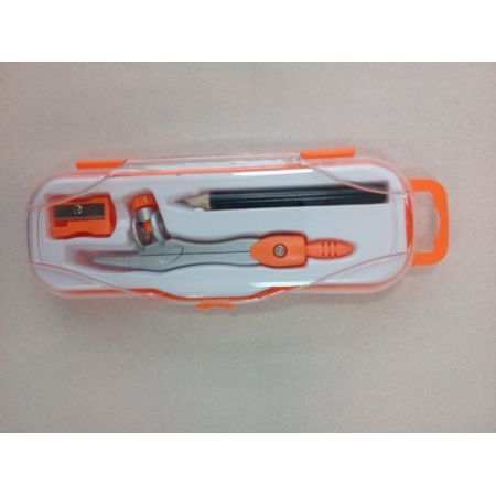 CYRKIEL SZKOLNY PC-102 Z OŁÓWKIEM POMARAŃCZ. 0064 na Arena.pl