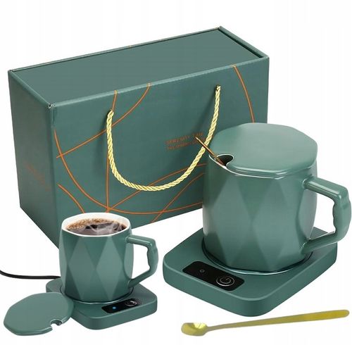 ZESTAW NA PREZENT NA MIKOŁAJKI ŚWIĘTA DLA NIEJ PODGRZEWACZ KUBEK ŁYŻKA na Arena.pl