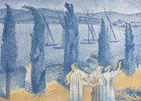 Plakat 18x13cm The Promenade, Henri-Edmond Cross Vintage do Salonu