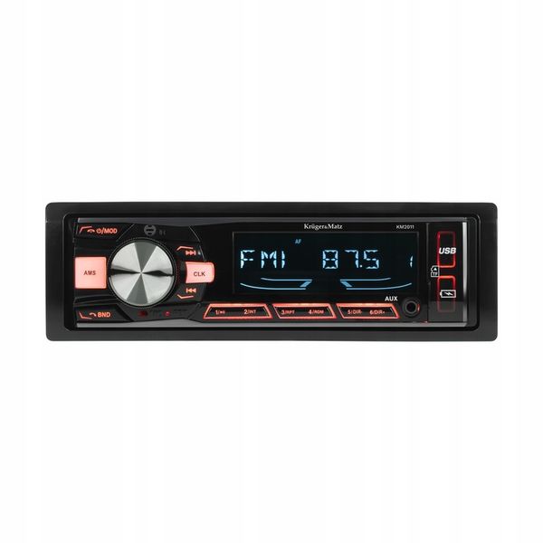 Radio samochodowe Bluetooth Kruger&Matz 1 DIN USB AUX PILOT microSD zdjęcie 3