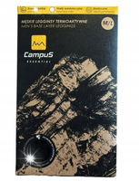 Męskie legginsy spodnie termoaktywne CAMPUS M/L czarne