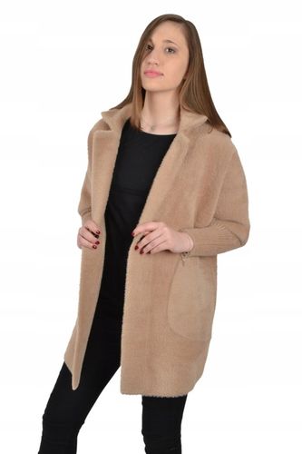 Płaszczyk ALPAKA oversize size plus DUŻY ROZMIAR na Arena.pl