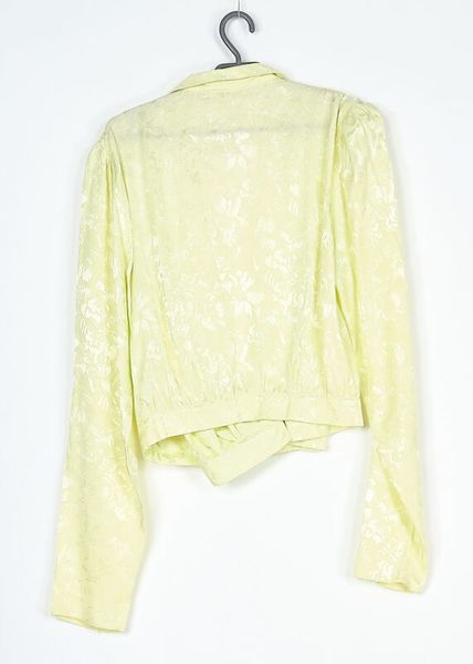 BLUZKA DAMSKA WIĄZANA SELEDYNOWA ROZMIAR 42 zdjęcie 4