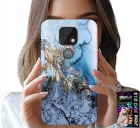 ETUI DO MOTOROLA MOTO E7 PLUS - MARMUREK MARMURKI DAMSKIE WZORY +SZKŁO