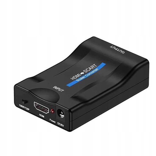 ADAPTER KONWERTER HDMI DO SCART PRZEJŚCIÓWKA SYGNALU EUROZŁĄCZE AV EURO FHD na Arena.pl