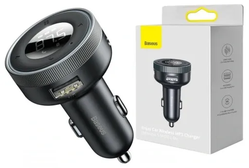 BASEUS ŁADOWARKA TRANSMITER FM BLUETOOTH 5.0 QC3 zdjęcie 1