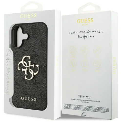 etui guess 4g big logo do iphone 17 - czarne na Arena.pl
