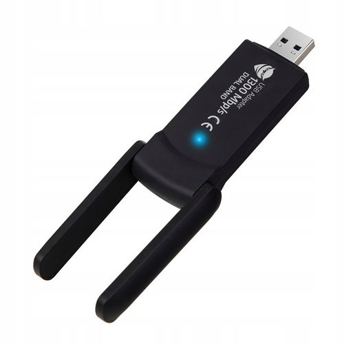 1300Mbps ZEWNĘTRZNA Karta Sieciowa WI-FI Adapter USB 3.0 DUAL 2 Anteny 5GHz na Arena.pl