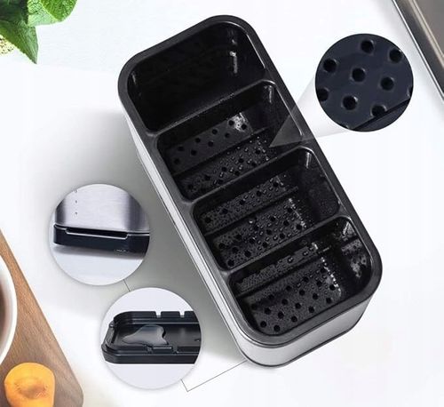 OCIEKACZ NA SZTUĆCE PRZYBORY SUSZARKA POJEMNIK ORGANIZER SREBRNY Z na Arena.pl