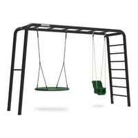 Siłownia Ogrodowa PlayBase | Bocianie Gniazdo + Kubełkowa 245 cm