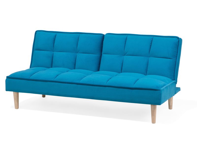 Sofa rozkładana niebieska SILJAN zdjęcie 3