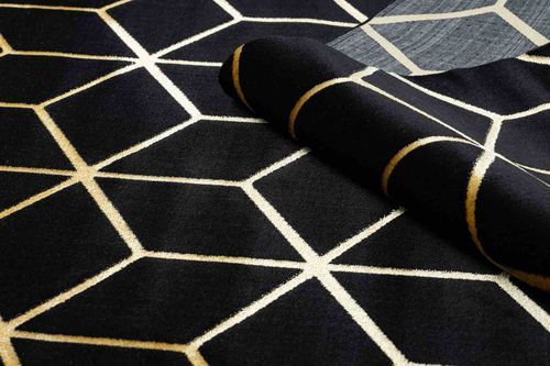 RUG/LU/MOSSE/HEXAGON2/BLACK+GOLD/80x150 na Arena.pl