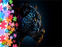 Puzzle tradycyjne Zwierzęta - Pantera
