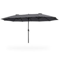 Parasol ogrodowy TILIA 245x270x460 duży regulowany ciemnoszary