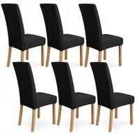 POKROWCE NA KRZESŁA 6 SZT Uniwersalne Elastyczne Pokrowiec Krzesło