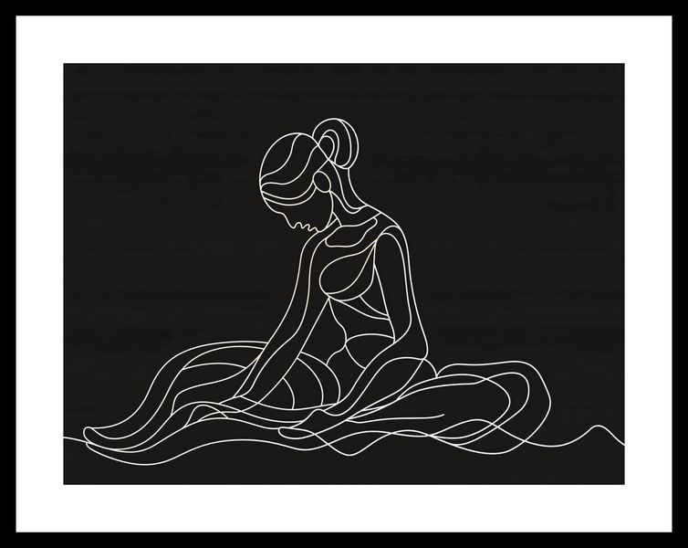 Plakat 40x30cm Pozycja Siedząca zdjęcie 3