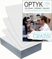 Ulotki A6 reklamowe firmowe 1000 szt różne wzory SALON OPTYCZNY