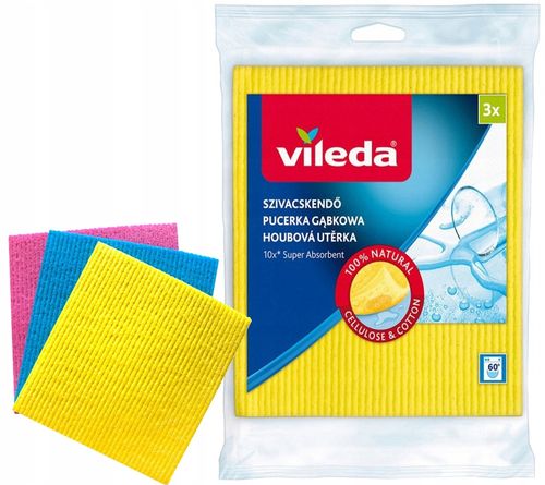 pucerka gąbkowa vileda 3 szt. na Arena.pl