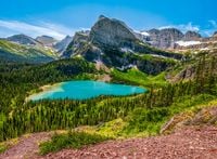 Puzzle 3000-elementów Grinnell Lake, Glacier National Park, USA C-300716-2