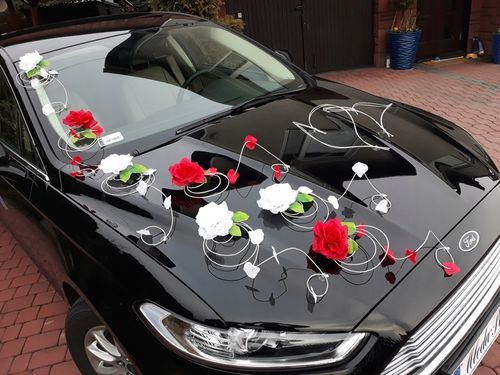 Dekoracja samochodu ozdoby na auto do ślubu płatki KOLORY na Arena.pl