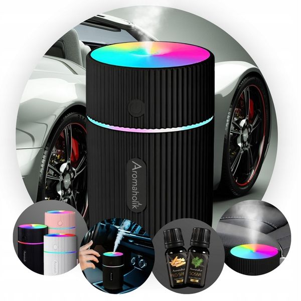 Nawilżacz samochodowy USB LED - Zapach do auta | Aromaterapi zdjęcie 4
