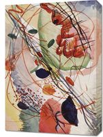 Obraz 50x70cm Aquarell Print, Wassily Kandinsky Vintage do Salonu