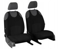 Koszulki samochodowe czarne na fotele przednie 1+1