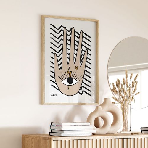 Plakat ilustracja ręka dłoń 70x100 cm na Arena.pl