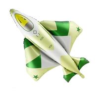 Balon foliowy samolot wojskowy, 105x98 cm